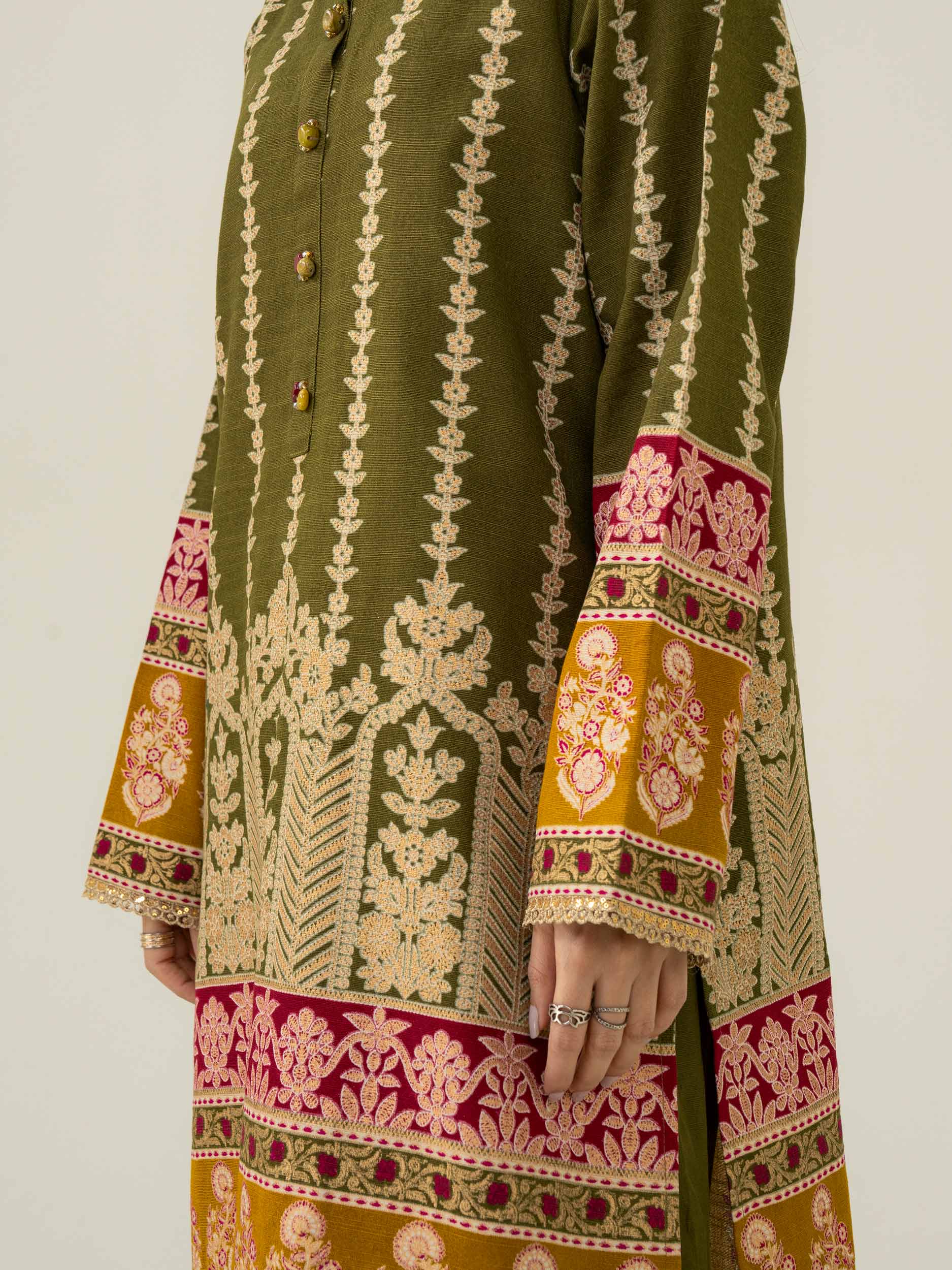 Khaddar Khaadi Piece Suit Khaadi Printed Khaddar 2-Piece Fabric Set
