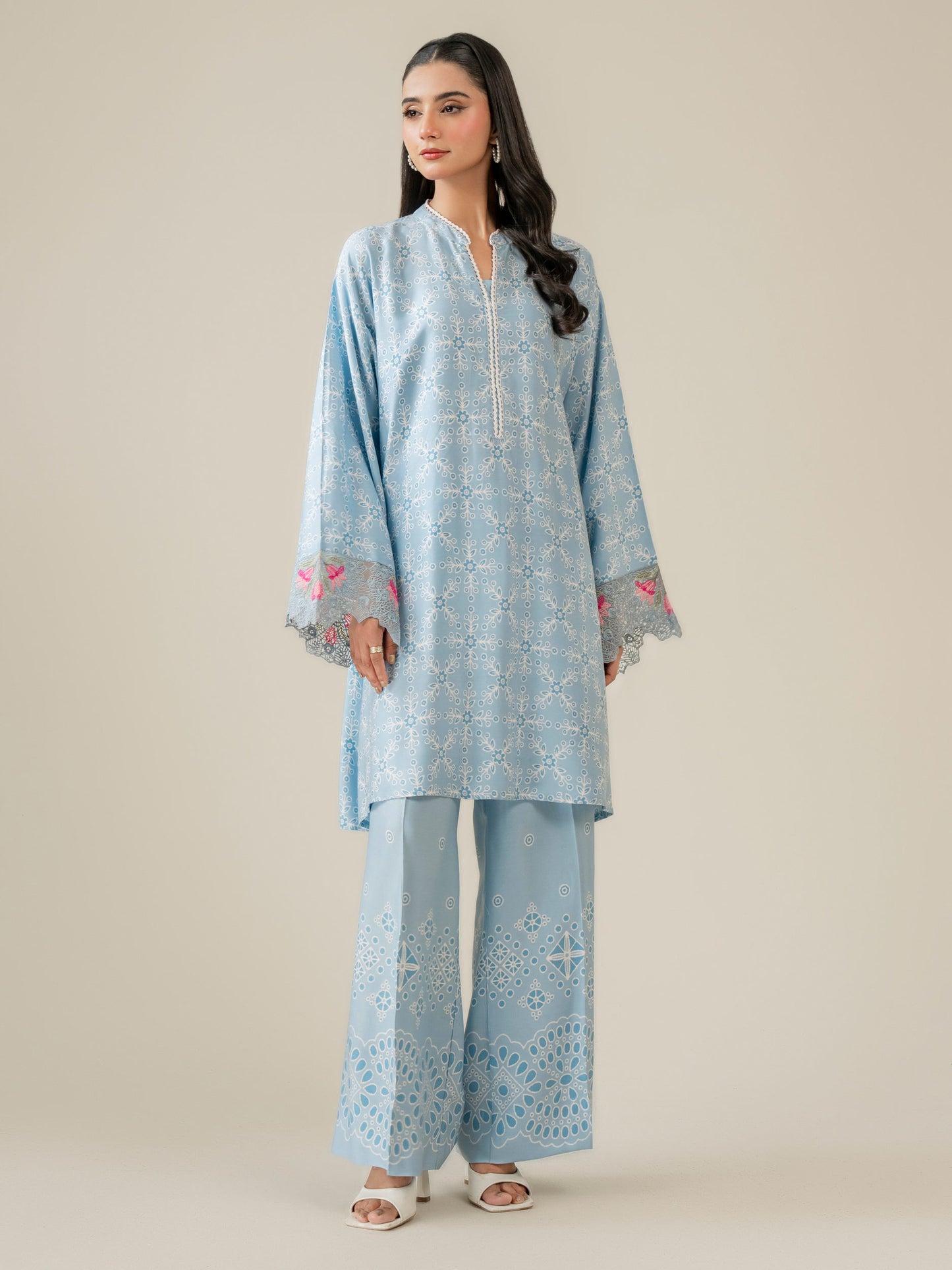 2 Piece Stone Suit-Embroidered (Pret)