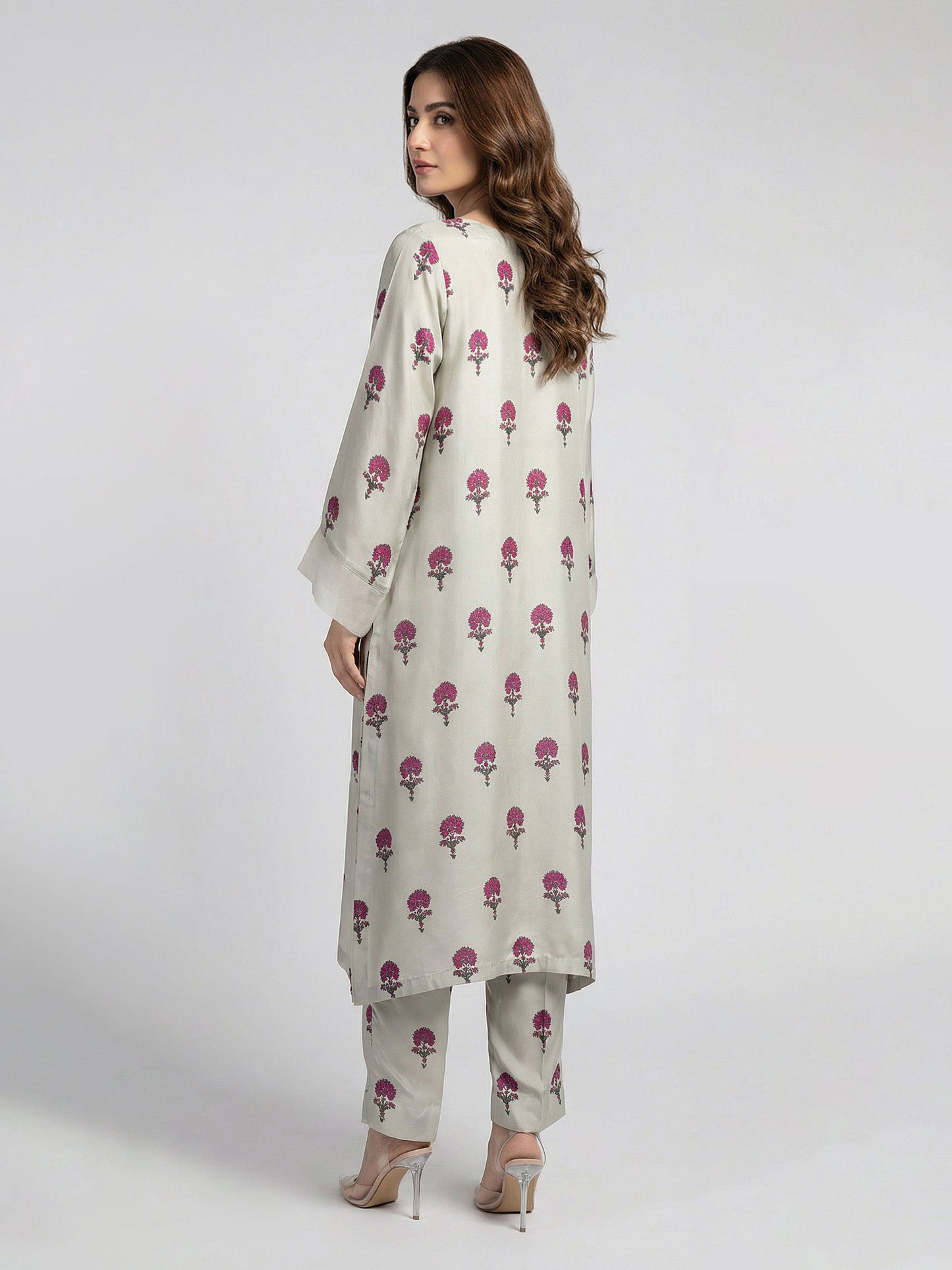 2 Piece Silk Suit-Embroidered (Pret)