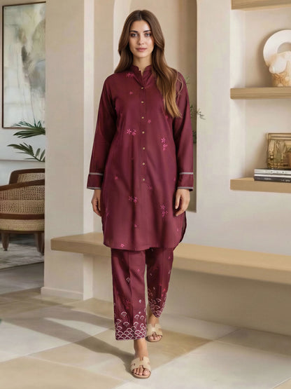 2 Piece Lawn Suit- Embroidered (Pret)