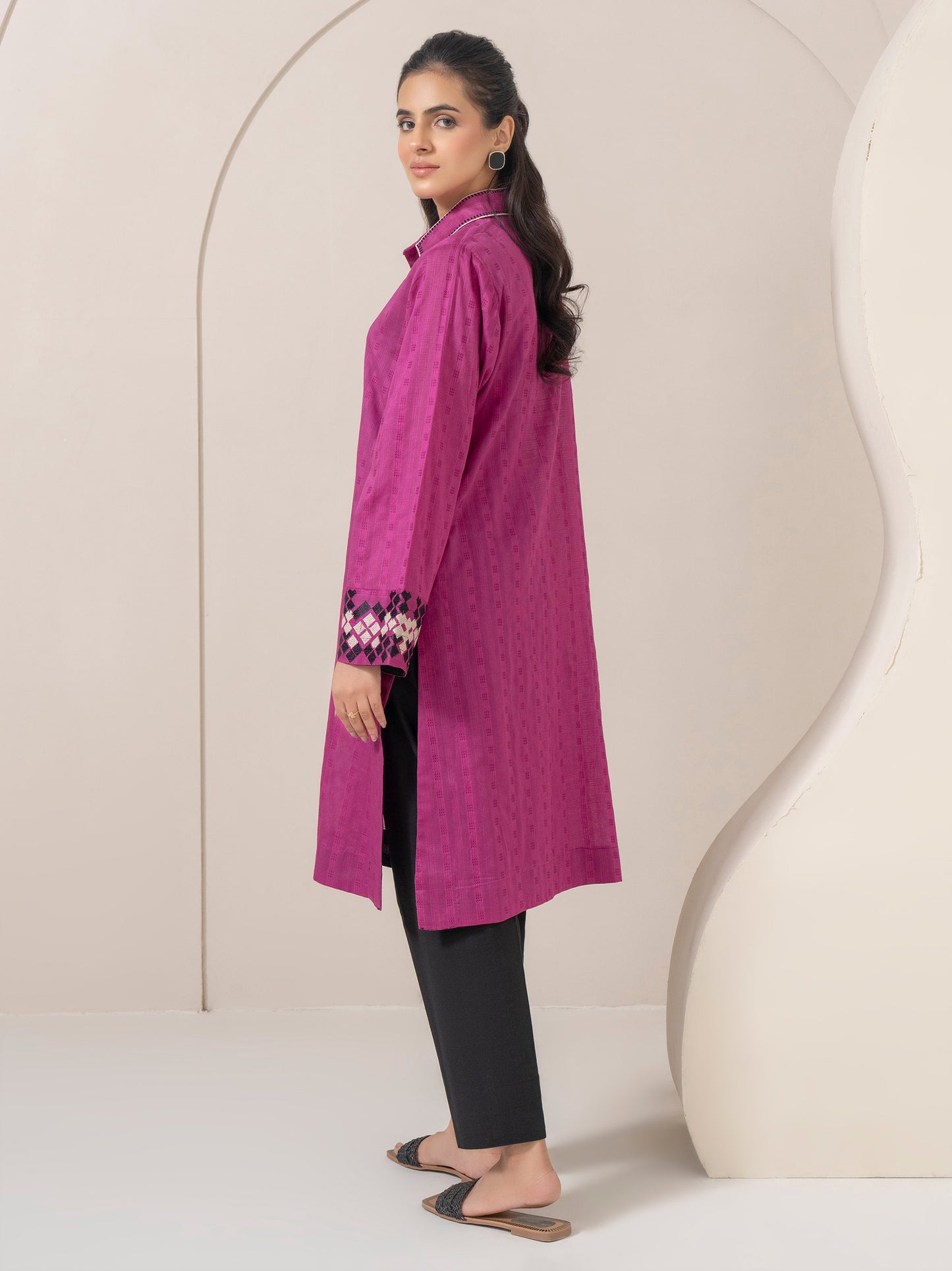 Lawn Shirt-Embroidered (Pret)