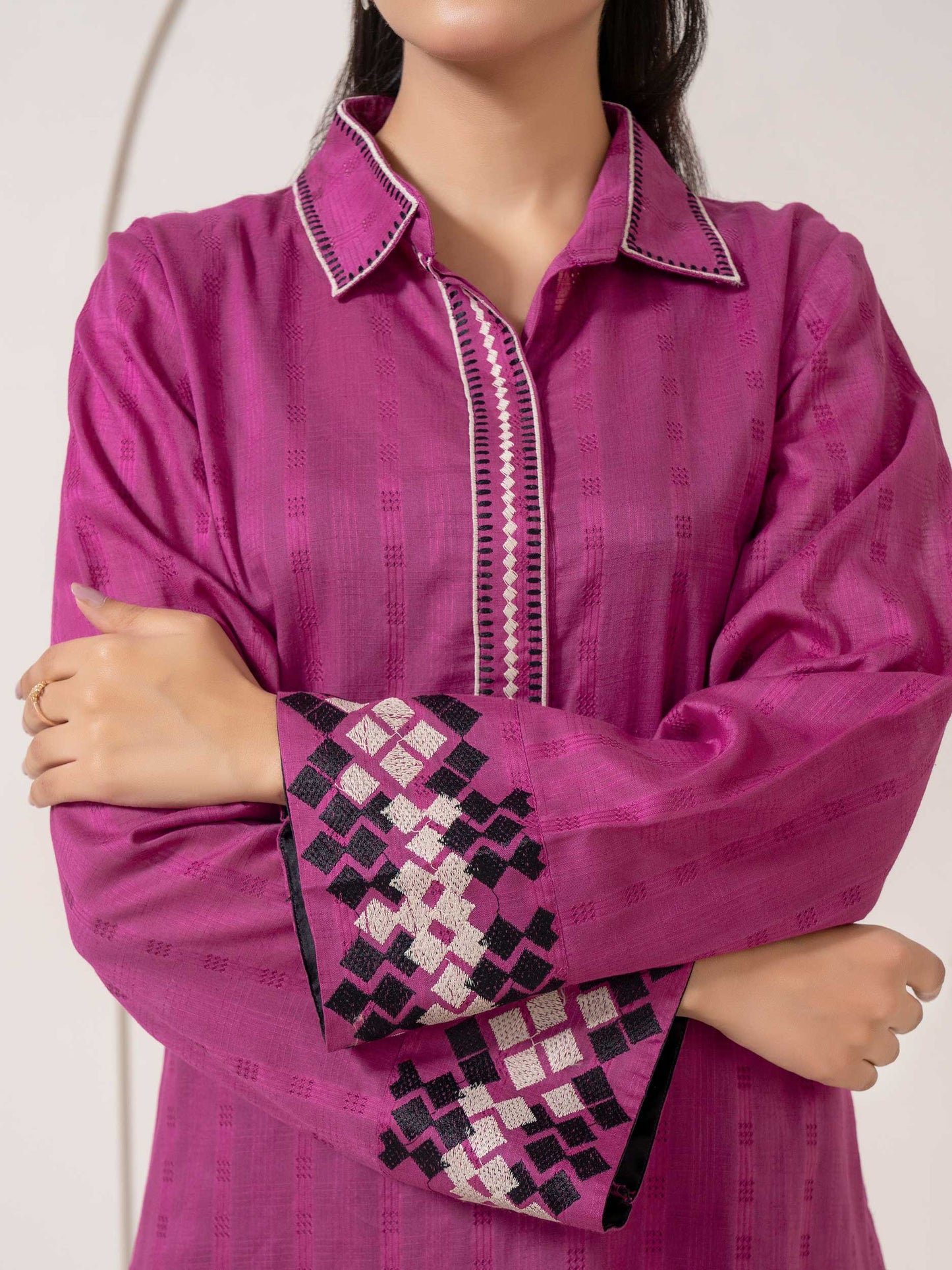 Lawn Shirt-Embroidered (Pret)