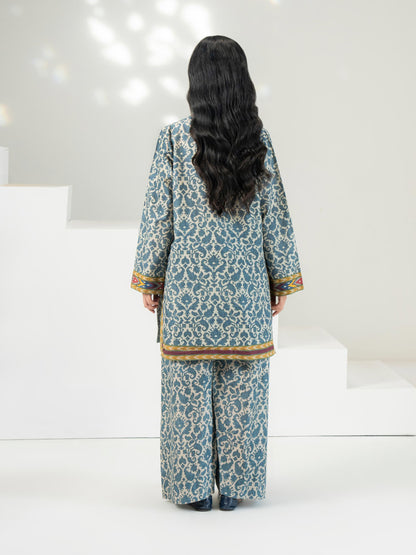 2 Piece Cambric Suit-Printed (Pret)