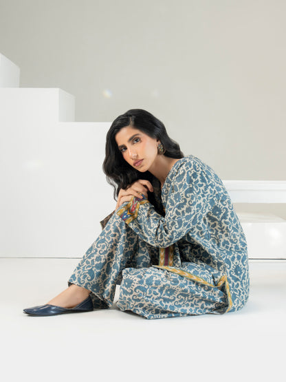 2 Piece Cambric Suit-Printed (Pret)