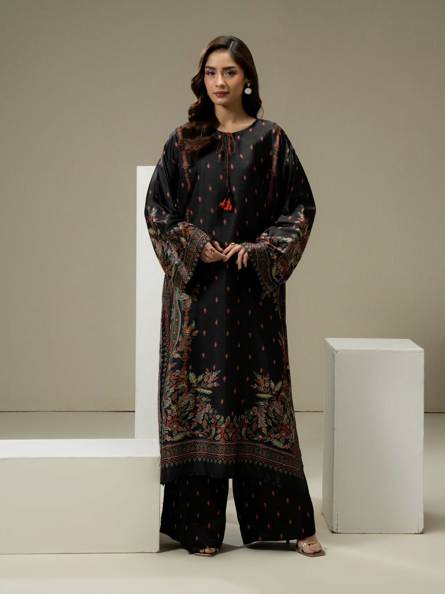 2 Piece Silk Suit-Printed (Pret)