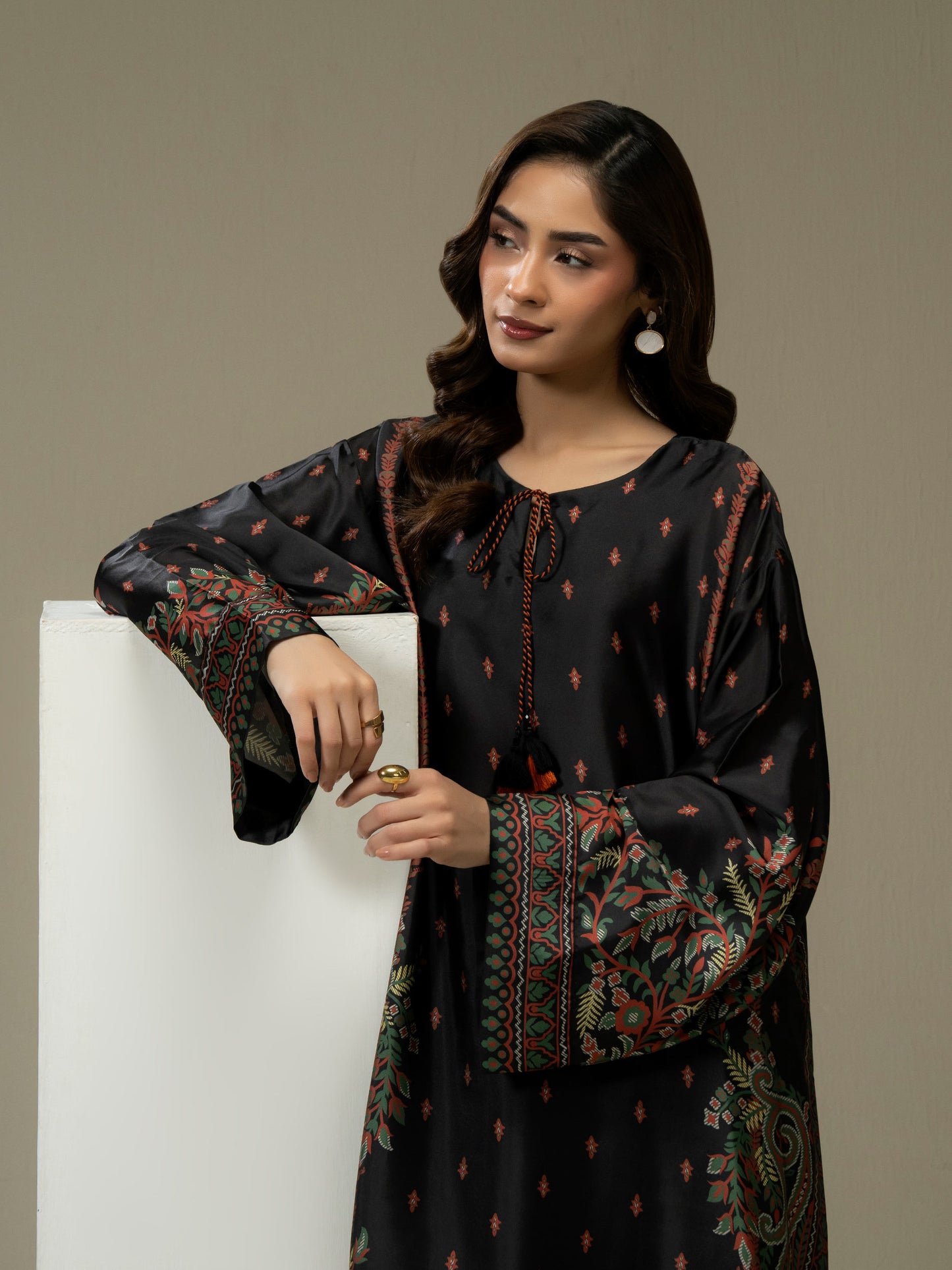 2 Piece Silk Suit-Printed (Pret)