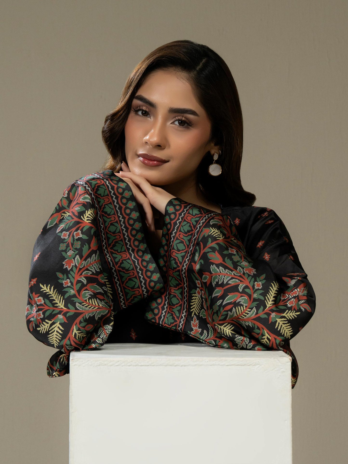 2 Piece Silk Suit-Printed (Pret)