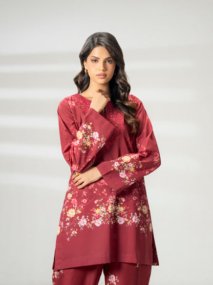 Cambric Co-ord Set-Embroidered