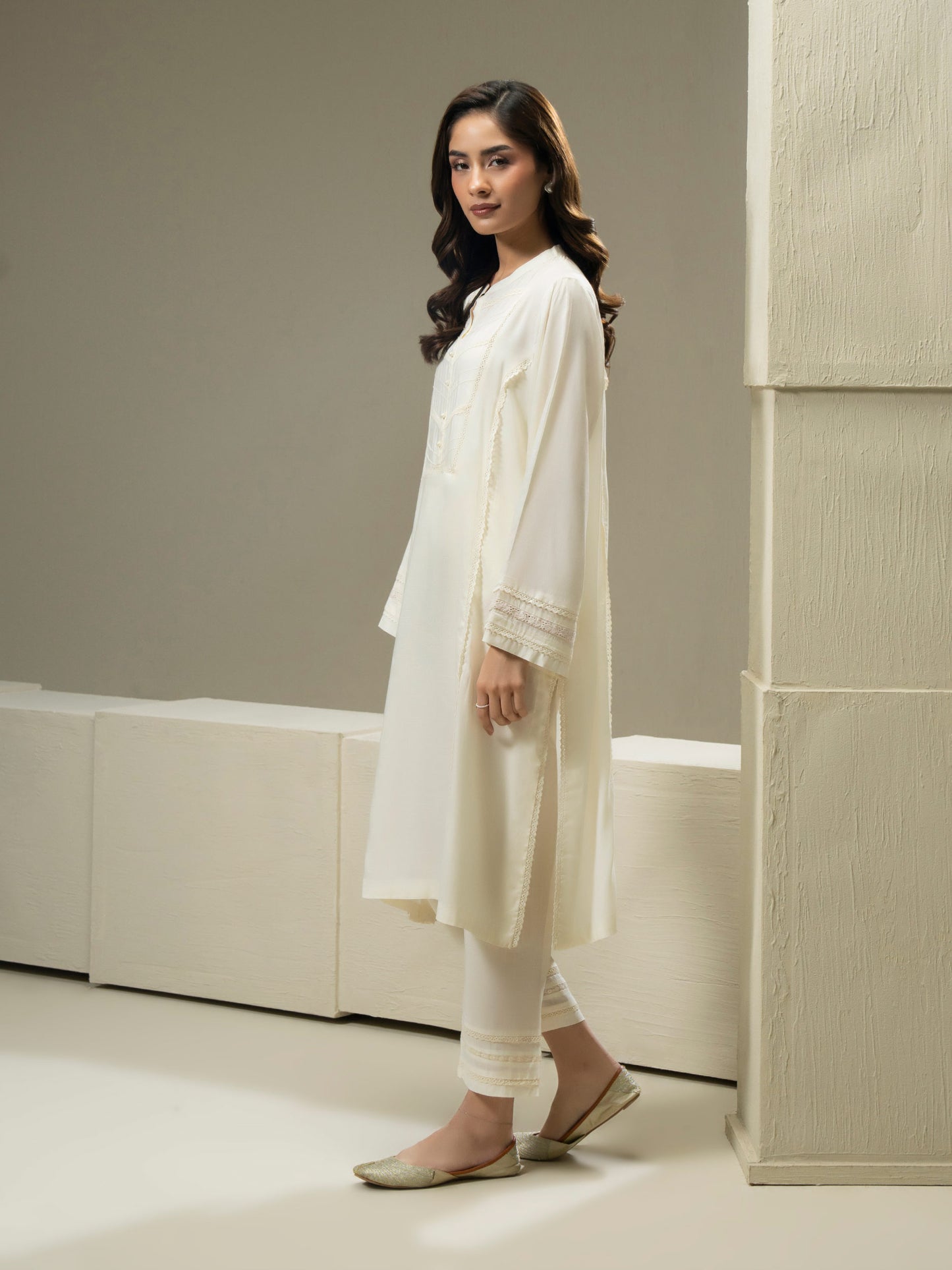 2 Piece Viscose Suit-Dyed (Pret)