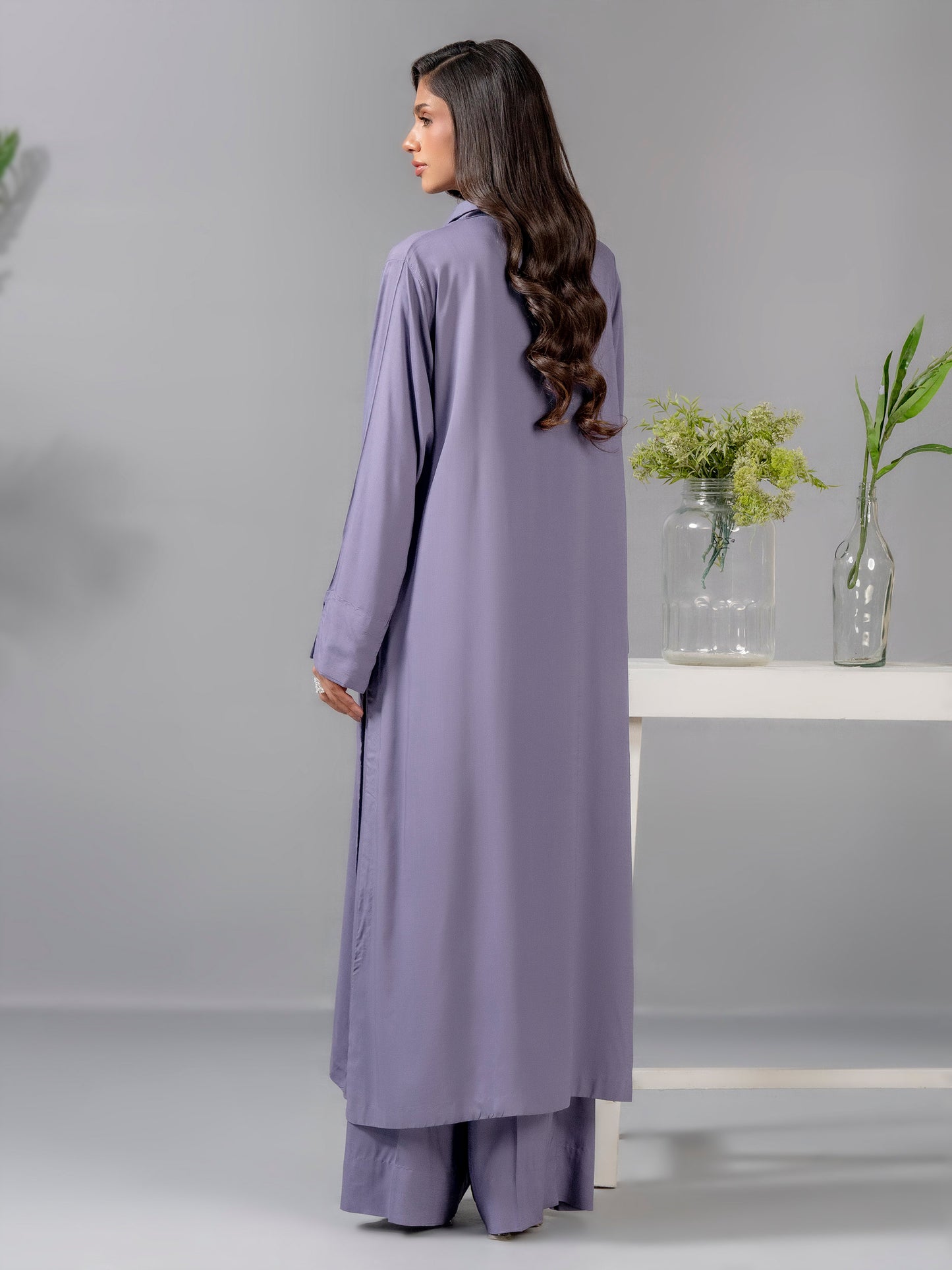 2 Piece Viscose Suit-Dyed (Pret)