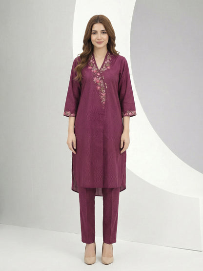 2 Piece Lawn Suit- Embroidered (Pret)