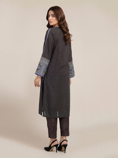 2 Piece Lawn Texture Suit-Embroidered (Pret)