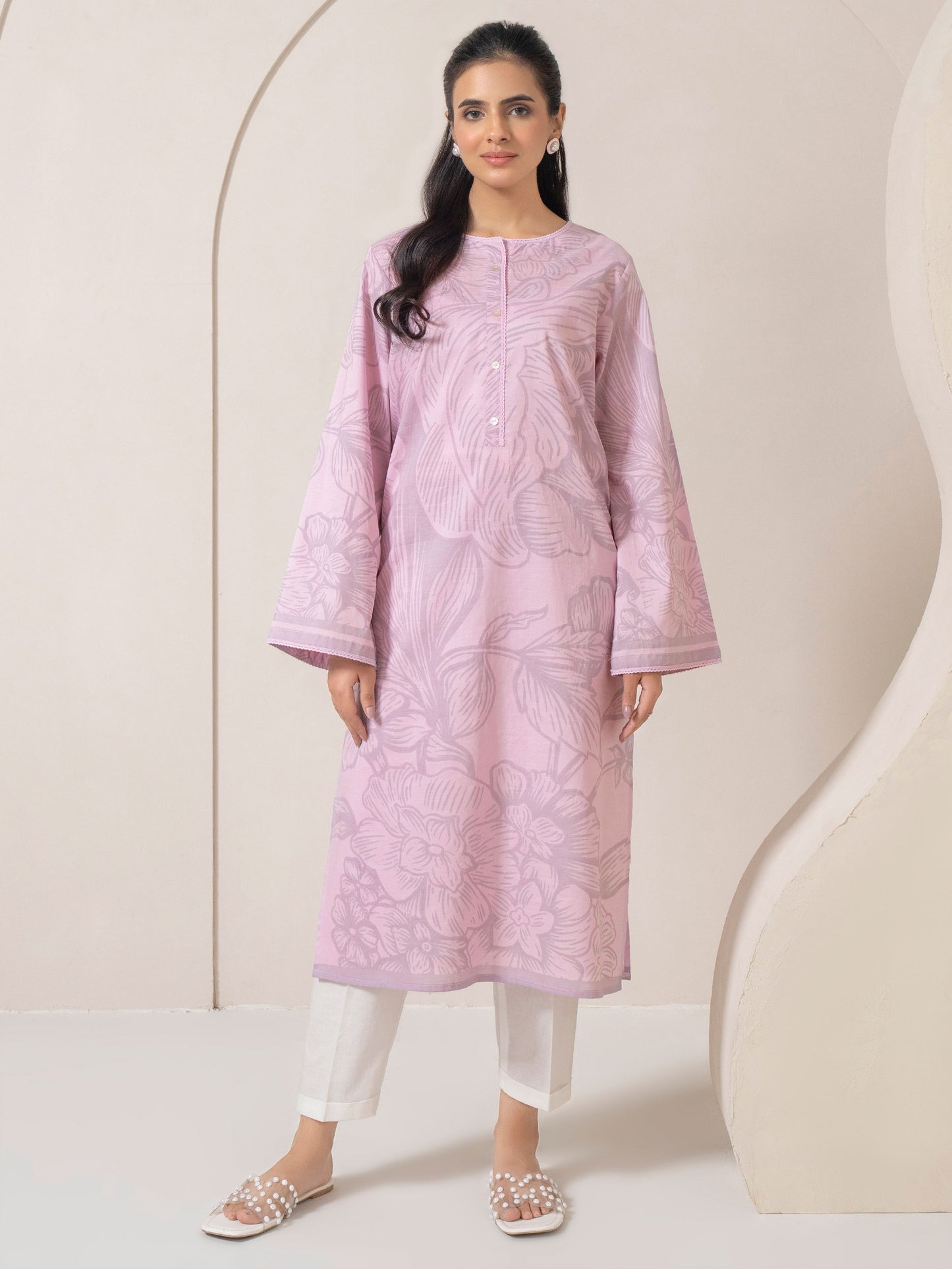 Lawn Shirt-Printed (Pret)