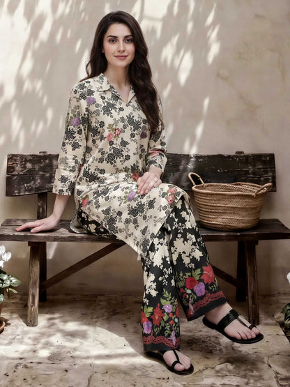 2 Piece Cambric Suit- Embroidered (Pret)