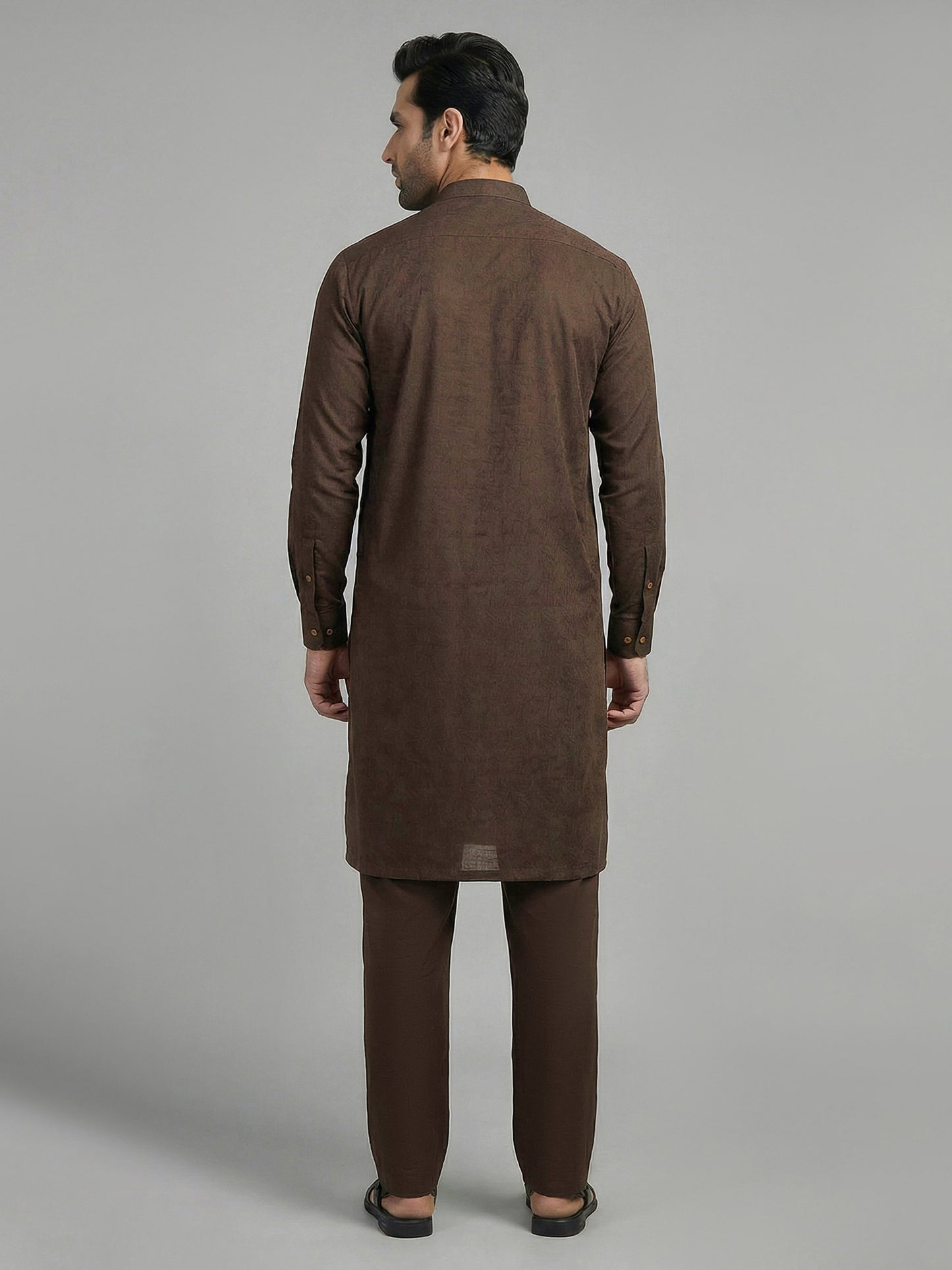 Self Jacquard Suit