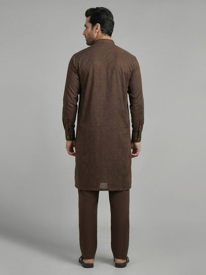 Self Jacquard Suit
