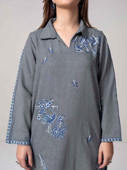 Yarn Dyed Shirt-Embroidered (Pret)