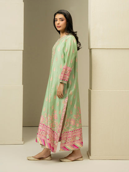 Satin Shirt-Embroidered (Pret)