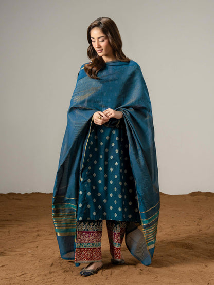 3 Piece Lawn Suit-Embroidered (Pret)