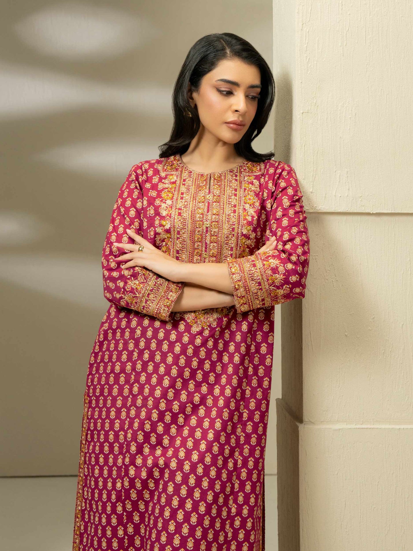 2 Piece Lawn Suit-Embroidered (Pret)