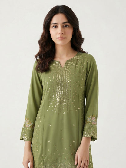 2 Piece Grip Suit- Embroidered (Pret)