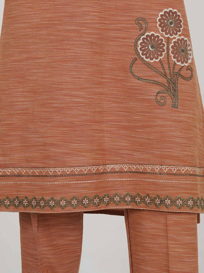 2 Piece Yarn Dyed Suit- Embroidered (Pret)