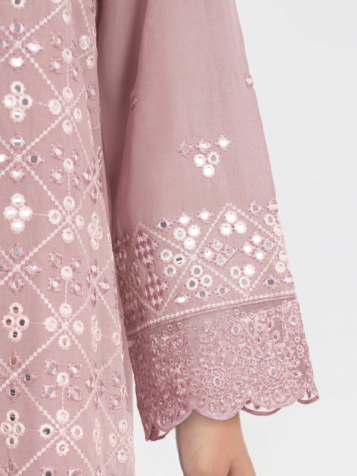 3 Piece Raw Silk Suit- Embroidered (Pret)