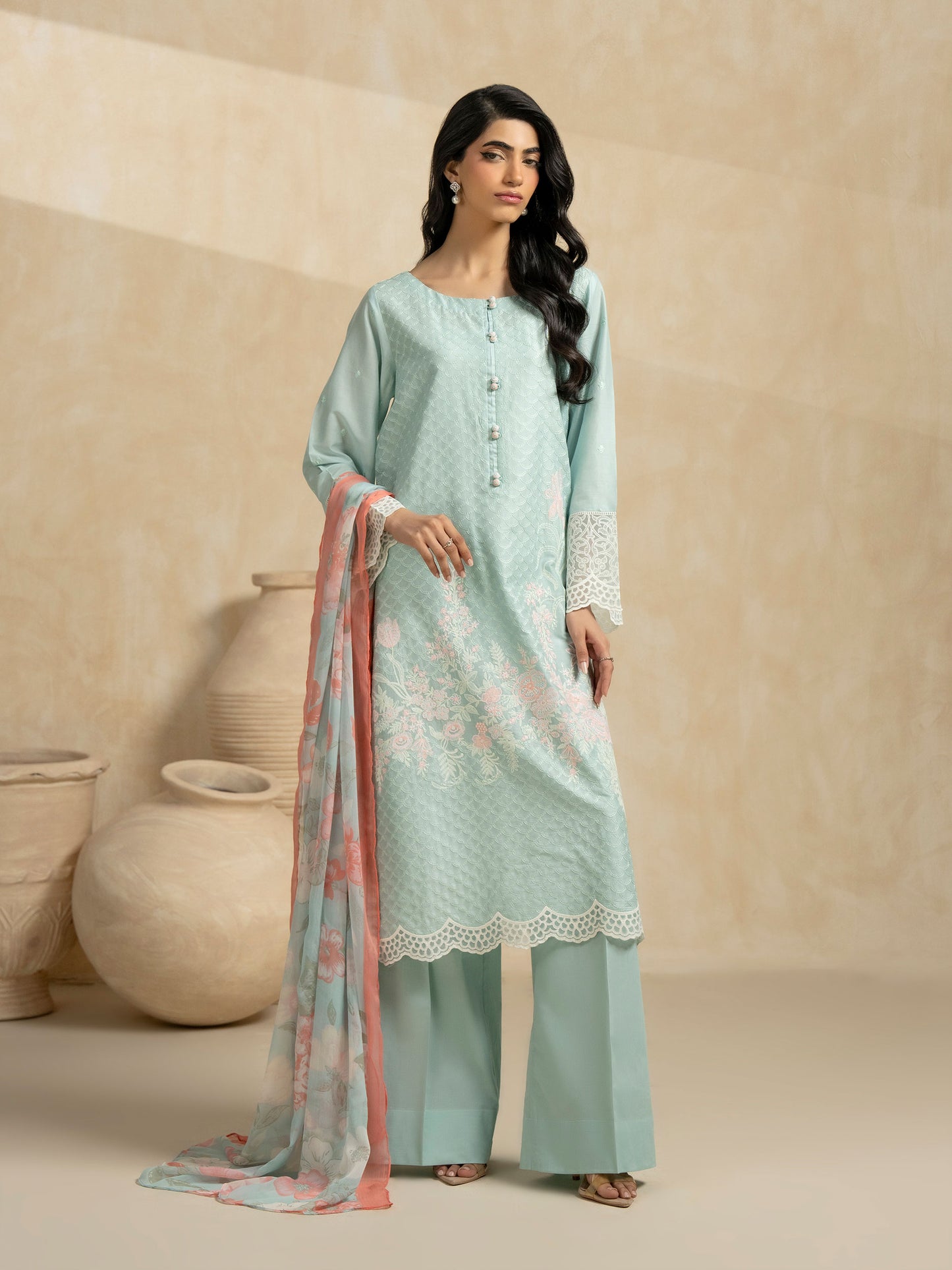 3 Piece Lawn Suit-Embroidered (Pret)