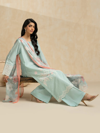 3 Piece Lawn Suit-Embroidered (Pret)