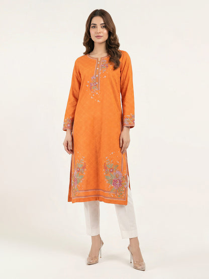 Self Jacquard Shirt-Embroidered (Pret)