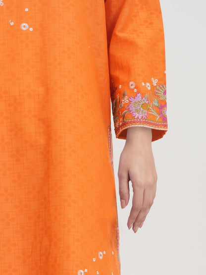 Self Jacquard Shirt-Embroidered (Pret)