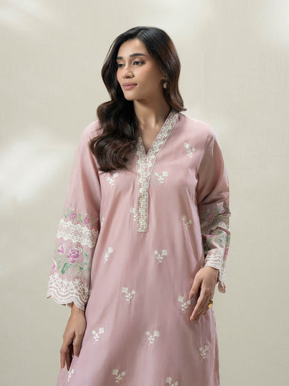 2-Piece Self Jacquard Suit-Embroidered (Pret)