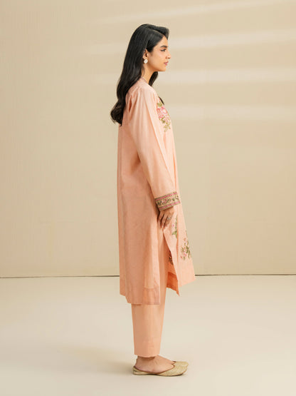 2 Piece Jacquard Suit-Embroidered (Pret)