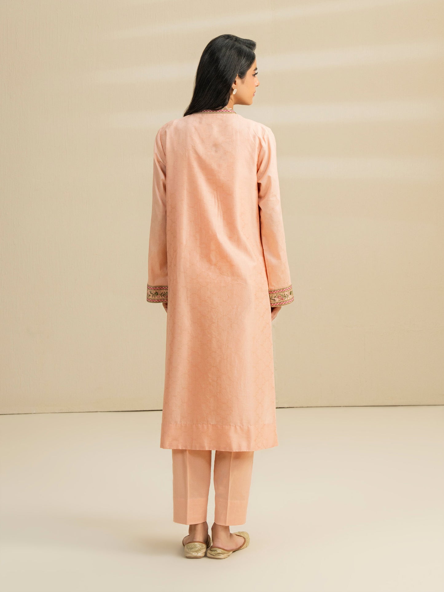 2 Piece Jacquard Suit-Embroidered (Pret)