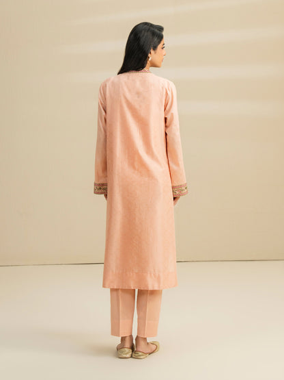 2 Piece Jacquard Suit-Embroidered (Pret)