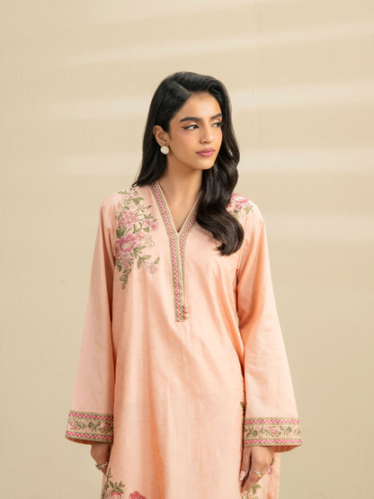 2 Piece Jacquard Suit-Embroidered (Pret)