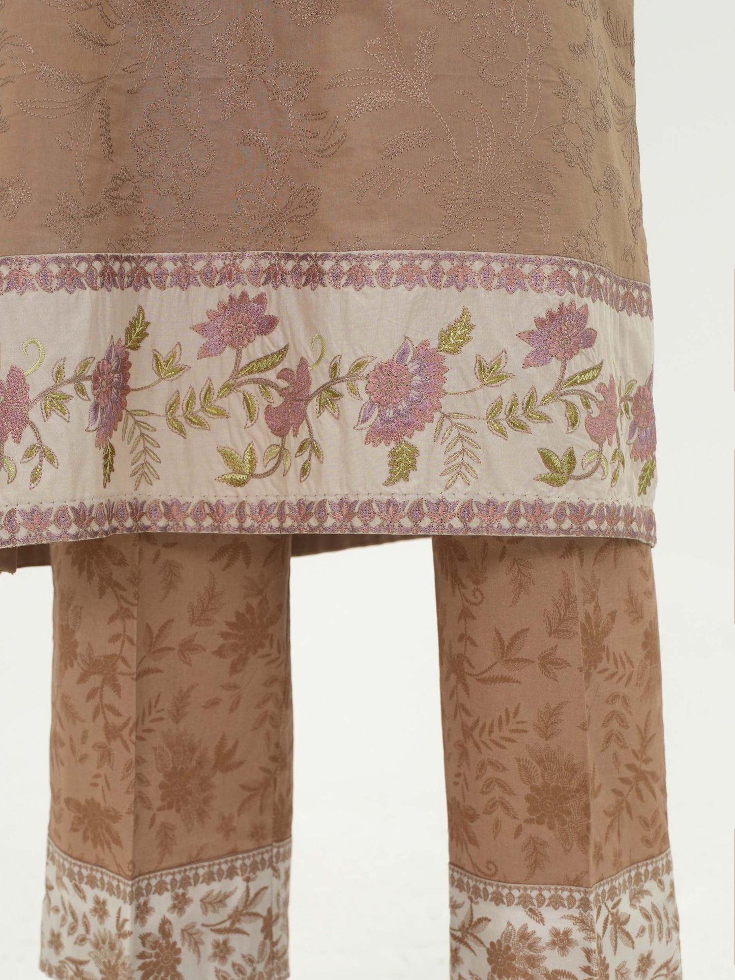 2 Piece Cambric Suit- Embroidered (Pret)