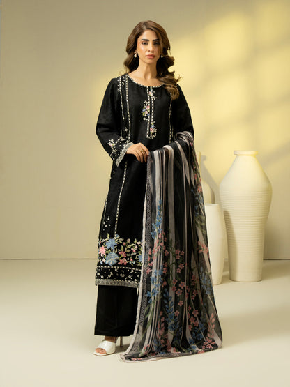 2 Piece Jacquard Suit-Embroidered (Pret)
