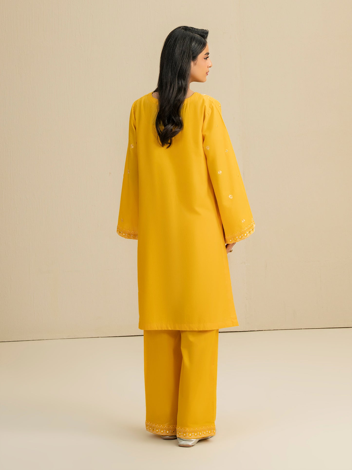 2 Piece Dobby Suit-Embroidered (Pret)