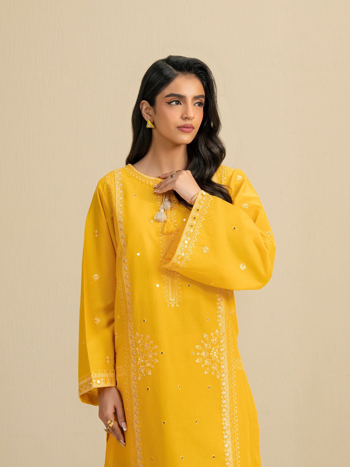 2 Piece Dobby Suit-Embroidered (Pret)