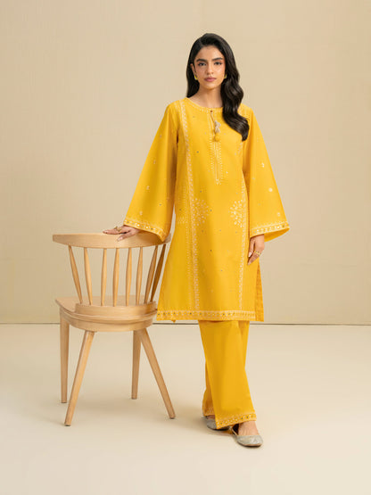 2 Piece Dobby Suit-Embroidered (Pret)