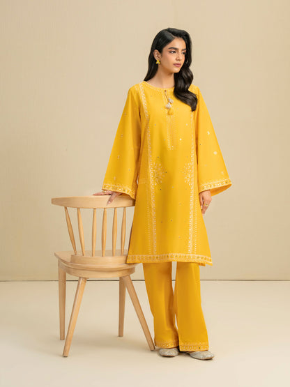 2 Piece Dobby Suit-Embroidered (Pret)