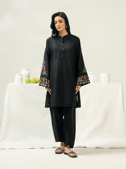 2 Piece Jacquard Suit-Embroidered (Pret)