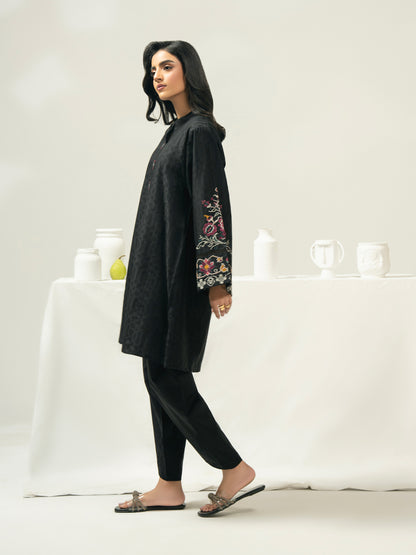 2 Piece Jacquard Suit-Embroidered (Pret)