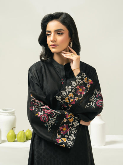 2 Piece Jacquard Suit-Embroidered (Pret)