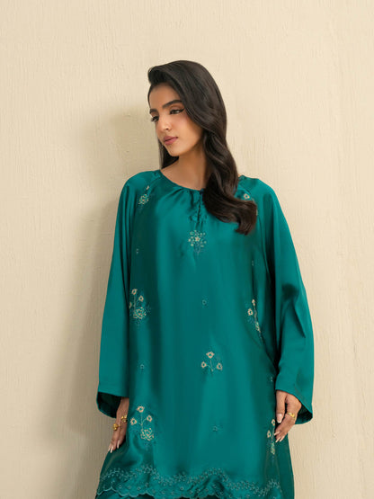 2 Piece Silk Suit-Embroidered (Pret)