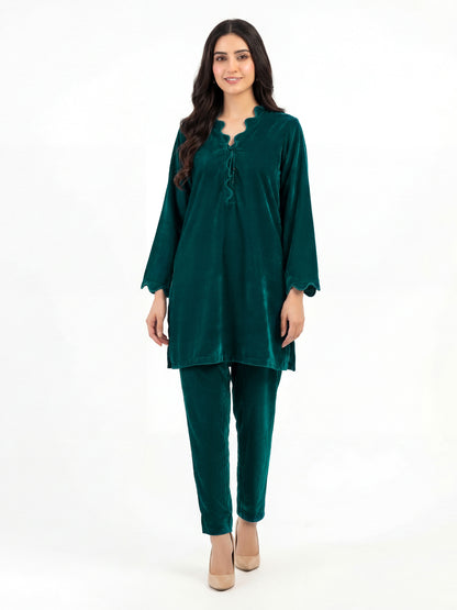 2 Piece Velvet Suit (Pret)