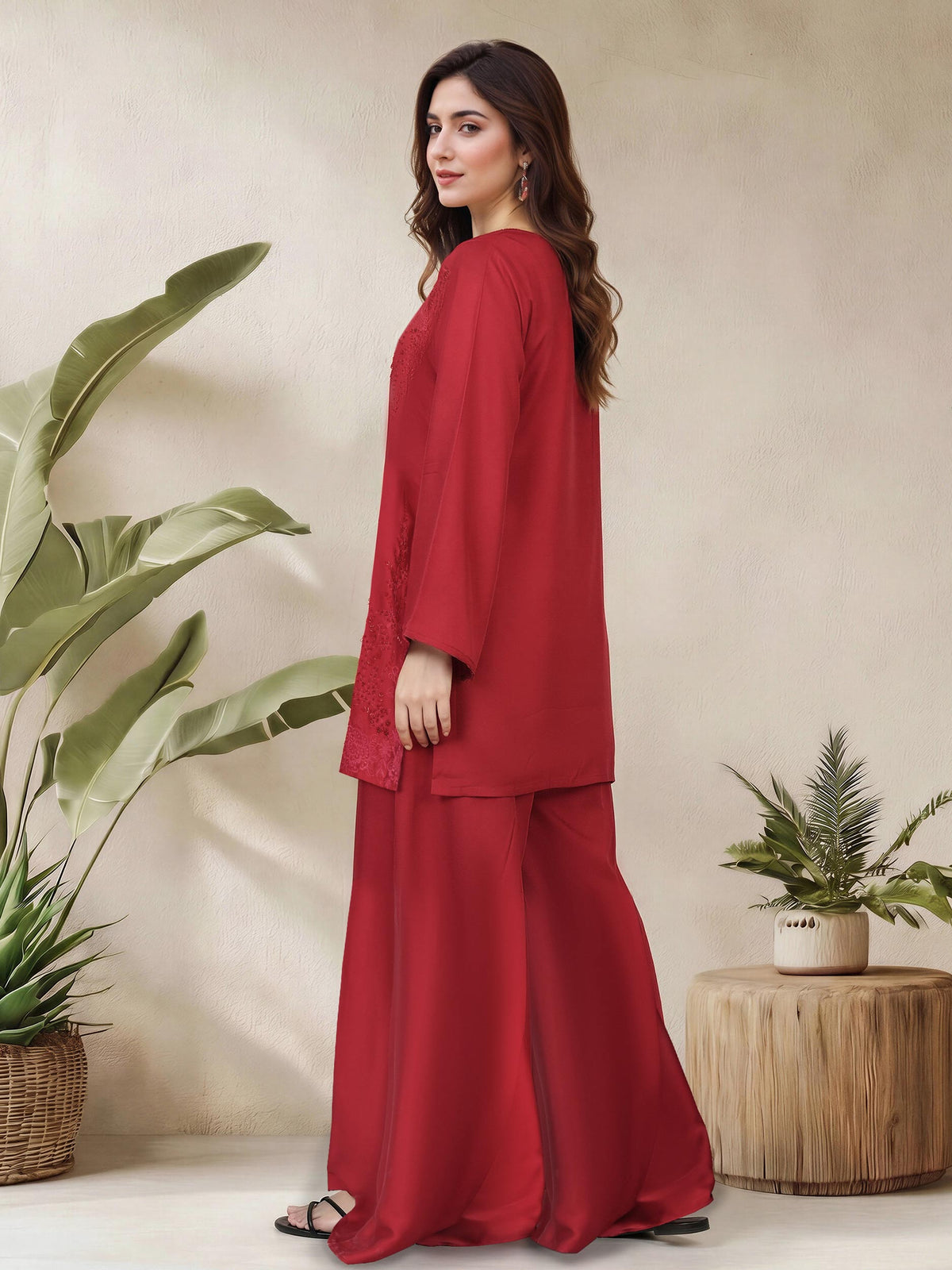 2 Piece Premium Silk Suit- Embroidered (Pret) WINTER ARTICLE