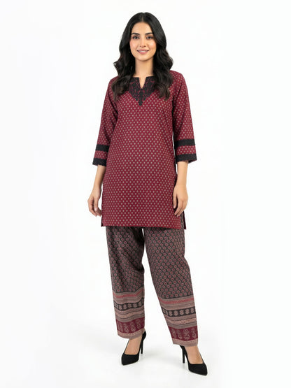 2 Piece Lawn Suit- Embroidered (Pret)