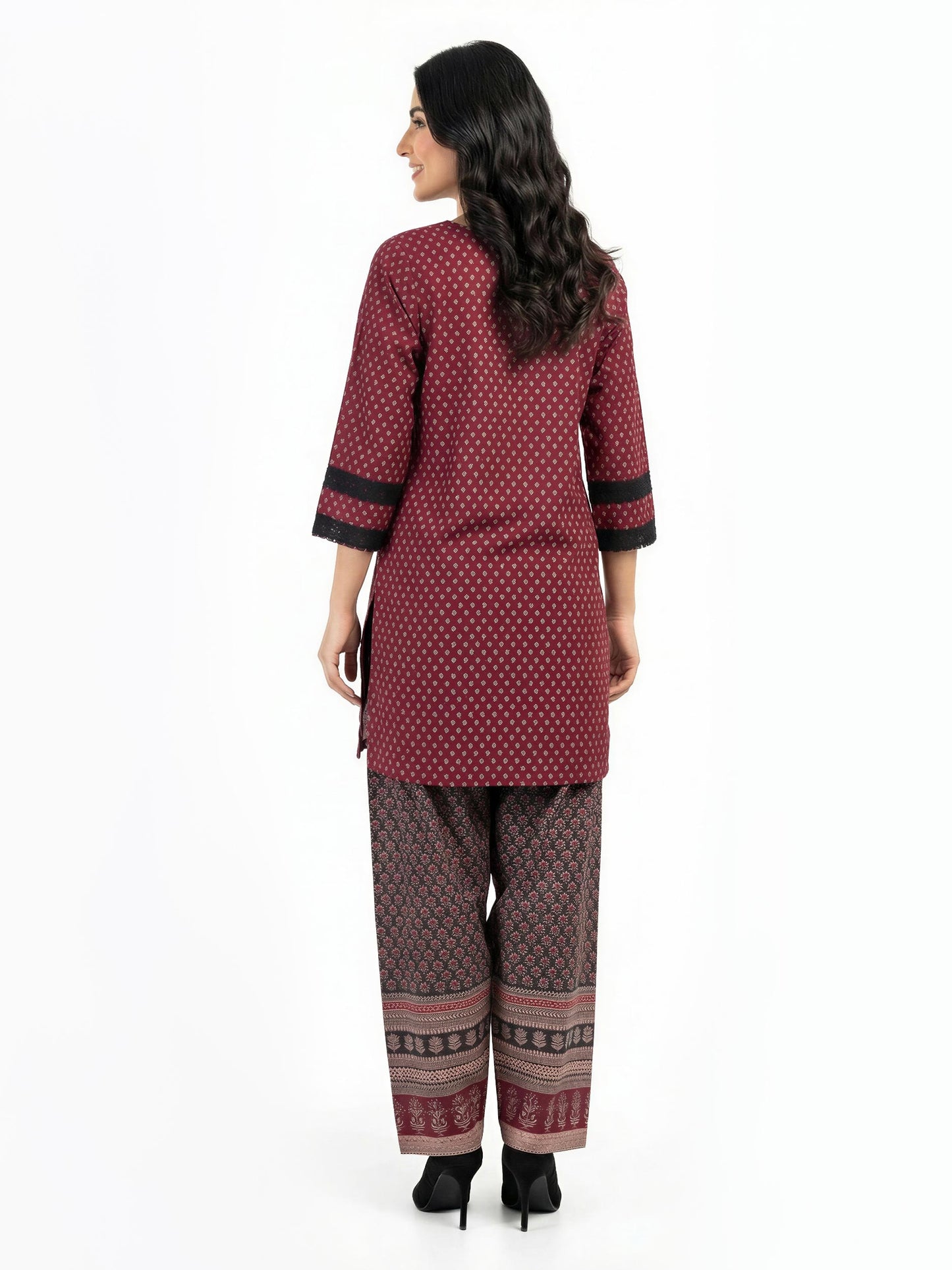 2 Piece Lawn Suit- Embroidered (Pret)